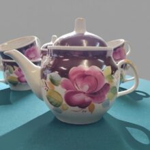 Советский чайный сервиз из фарфора